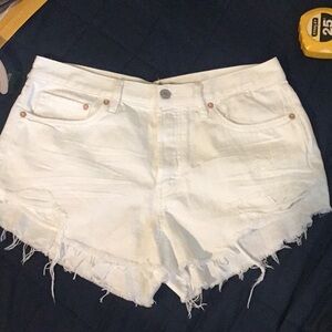 NWOT Free People Loving Good Vibrations Cut Off Shorts